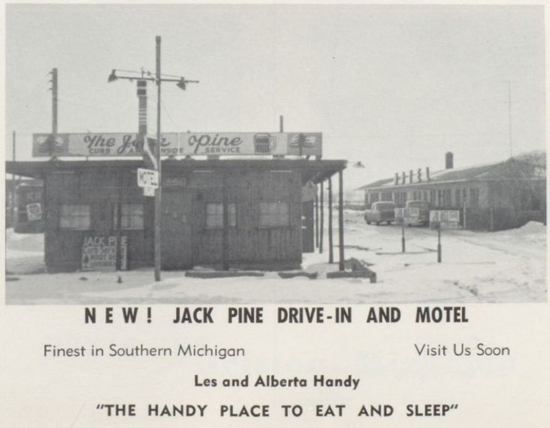 Jack Pine Drive-In and Motel - 1958 Tecumseh High School Yearbook